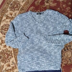 Roe Wool Marble V-neck Sweater